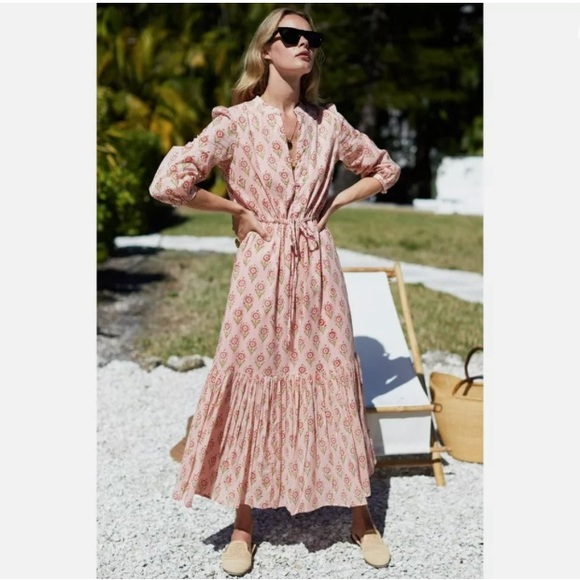 Emerson Fry Dresses & Skirts - Emerson Fry India Collection Monday Flowers Pink Dress size Small